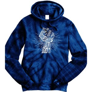 Civil Rights Black Power Fist March For Justice | Black Lives Matter Tie Dye Hoodie