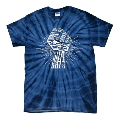 Civil Rights Black Power Fist March For Justice | Black Lives Matter Tie-Dye T-Shirt