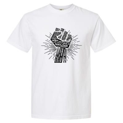 Civil Rights Black Power Fist March For Justice | Black Lives Matter Garment-Dyed Heavyweight T-Shirt