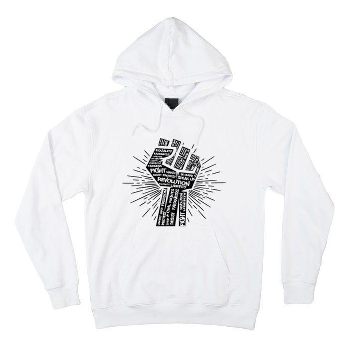 Civil Rights Black Power Fist March For Justice | Black Lives Matter Hoodie