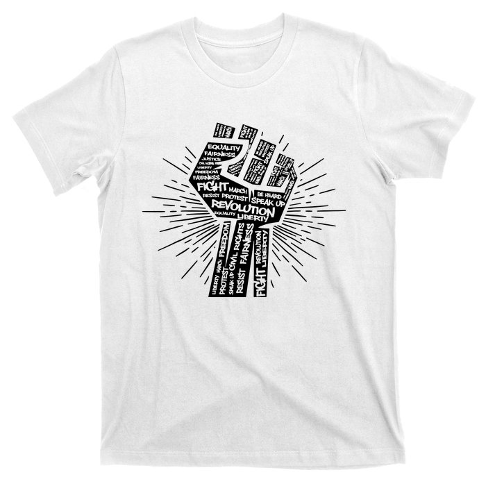 Civil Rights Black Power Fist March For Justice | Black Lives Matter T-Shirt