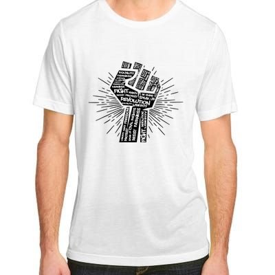 Civil Rights Black Power Fist March For Justice | Black Lives Matter Adult ChromaSoft Performance T-Shirt