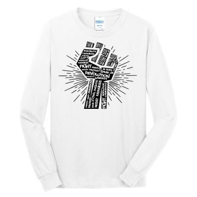 Civil Rights Black Power Fist March For Justice | Black Lives Matter Tall Long Sleeve T-Shirt