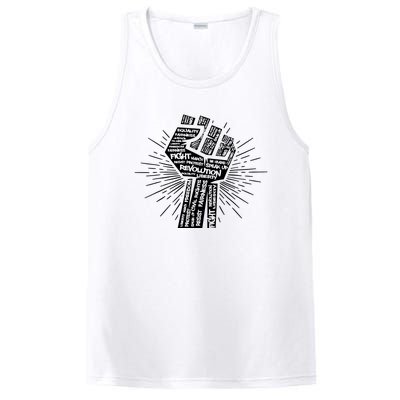 Civil Rights Black Power Fist March For Justice | Black Lives Matter PosiCharge Competitor Tank