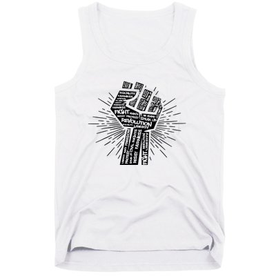 Civil Rights Black Power Fist March For Justice | Black Lives Matter Tank Top