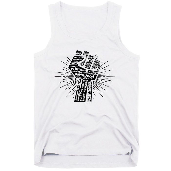 Civil Rights Black Power Fist March For Justice | Black Lives Matter Tank Top