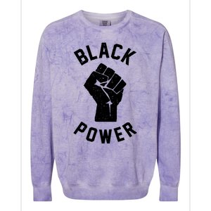 Civil Rights Black Power Fist Colorblast Crewneck Sweatshirt