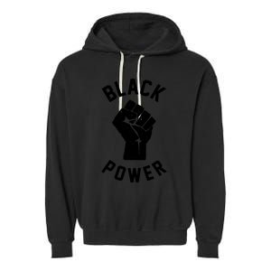 Civil Rights Black Power Fist Garment-Dyed Fleece Hoodie