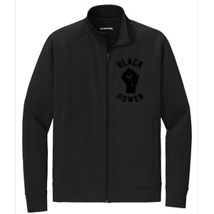 Civil Rights Black Power Fist Stretch Full-Zip Cadet Jacket