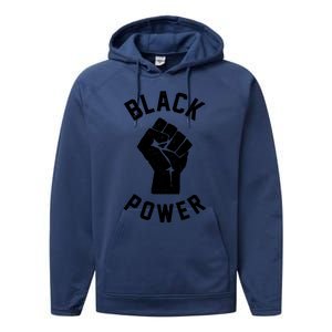 Civil Rights Black Power Fist Performance Fleece Hoodie