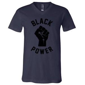 Civil Rights Black Power Fist V-Neck T-Shirt