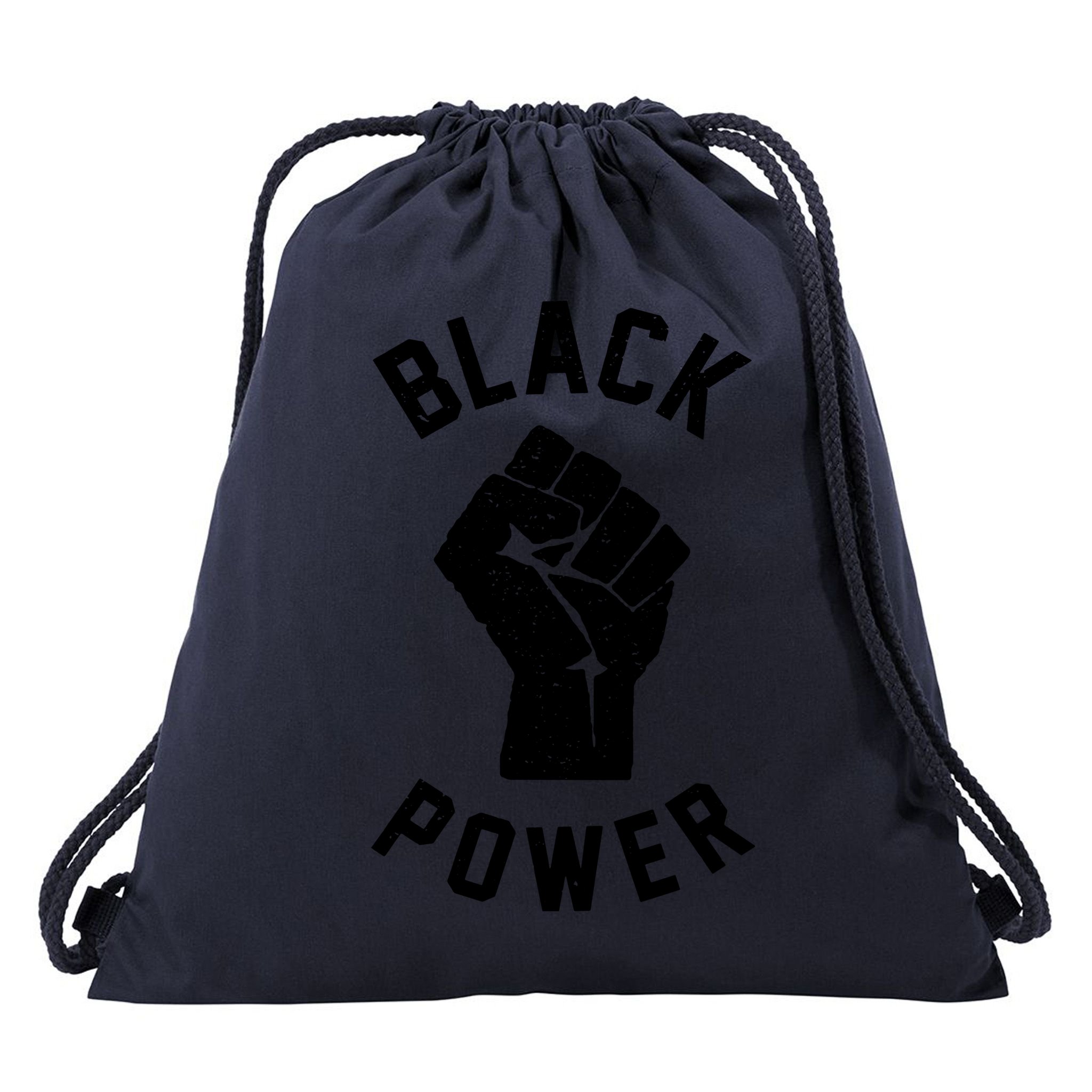 Civil Rights Black Power Fist Drawstring Bag