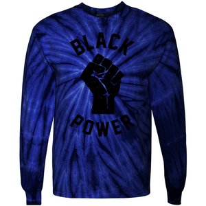 Civil Rights Black Power Fist Tie-Dye Long Sleeve Shirt