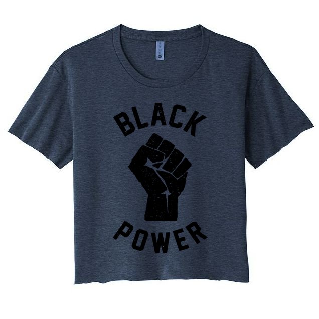 Civil Rights Black Power Fist Women's Crop Top Tee