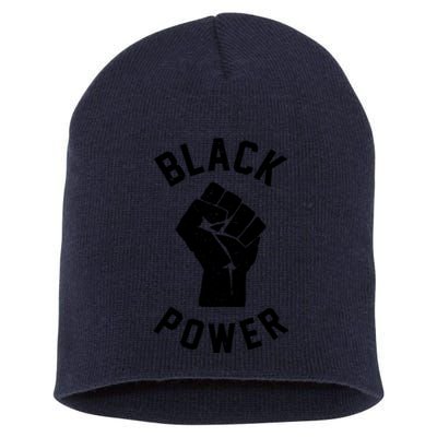 Civil Rights Black Power Fist Short Acrylic Beanie