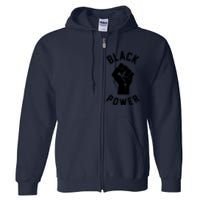 Civil Rights Black Power Fist Full Zip Hoodie