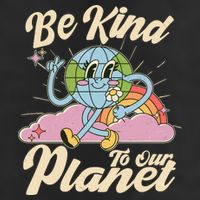 Cute Retro Be Kind To Our Planet Celebrate Earth Day Cool Comfort Performance Bucket Hat