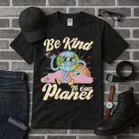 Cute Retro Be Kind To Our Planet Celebrate Earth Day Tall T-Shirt