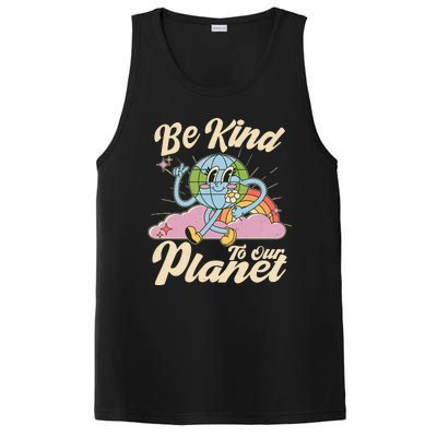 Cute Retro Be Kind To Our Planet Celebrate Earth Day PosiCharge Competitor Tank