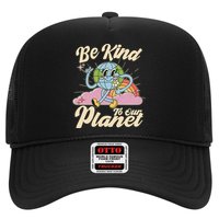 Cute Retro Be Kind To Our Planet Celebrate Earth Day Trucker Hat