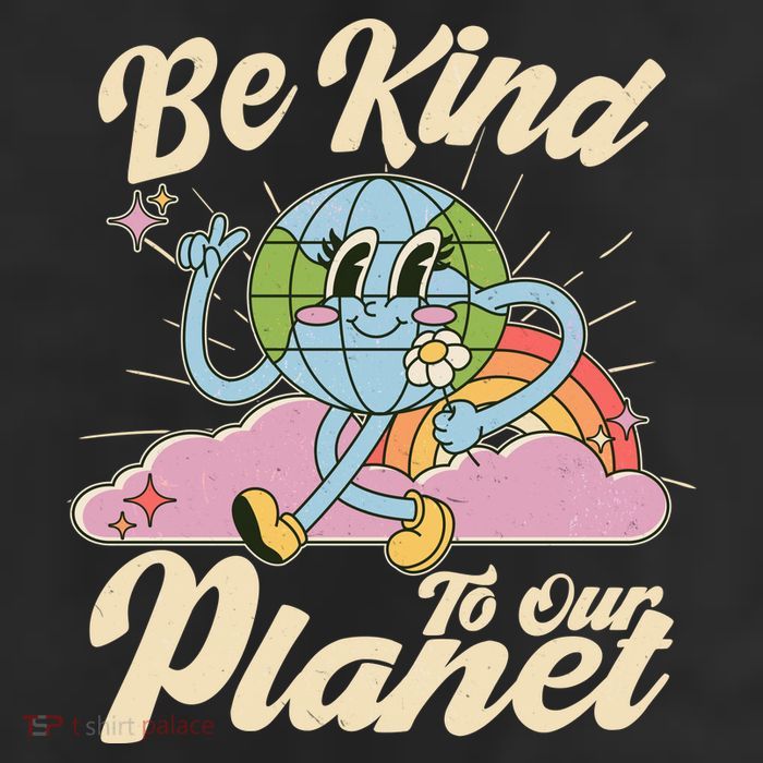 Cute Retro Be Kind To Our Planet Celebrate Earth Day Trucker Hat