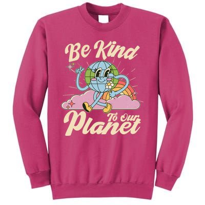 Cute Retro Be Kind To Our Planet Celebrate Earth Day Sweatshirt