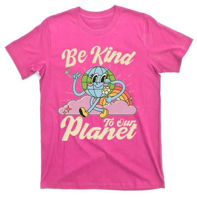 Cute Retro Be Kind To Our Planet Celebrate Earth Day T-Shirt