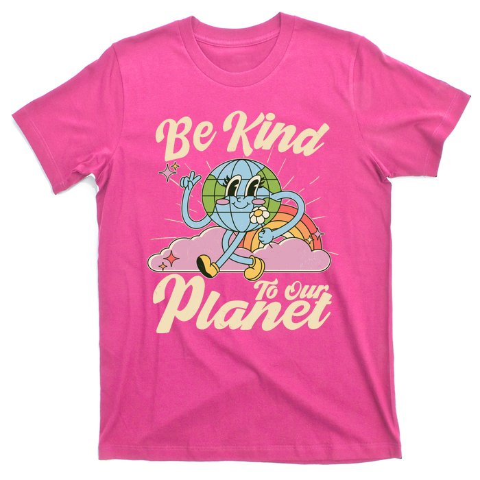 Cute Retro Be Kind To Our Planet Celebrate Earth Day T-Shirt