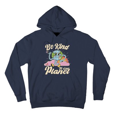 Cute Retro Be Kind To Our Planet Celebrate Earth Day Hoodie