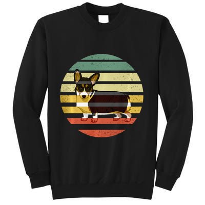 Cute Retro Black Tricolor Pembroke Welsh Corgi Dog Rbtpwc Sweatshirt