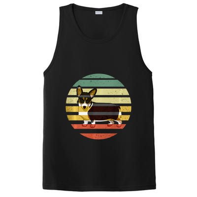 Cute Retro Black Tricolor Pembroke Welsh Corgi Dog Rbtpwc PosiCharge Competitor Tank