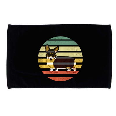 Cute Retro Black Tricolor Pembroke Welsh Corgi Dog Rbtpwc Microfiber Hand Towel