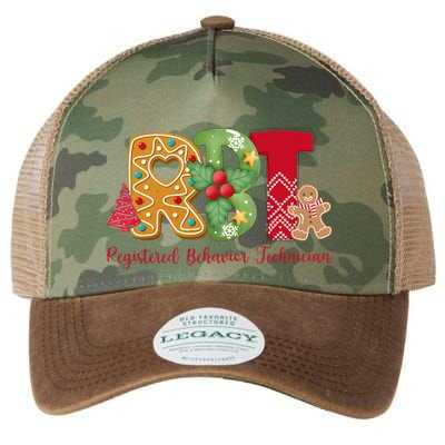 Christmas Registered Behavior Technician Rbt Aba Therapy Legacy Tie Dye Trucker Hat