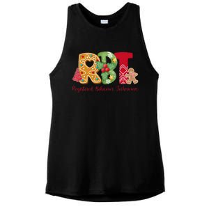 Christmas Registered Behavior Technician Rbt Aba Therapy Ladies PosiCharge Tri-Blend Wicking Tank