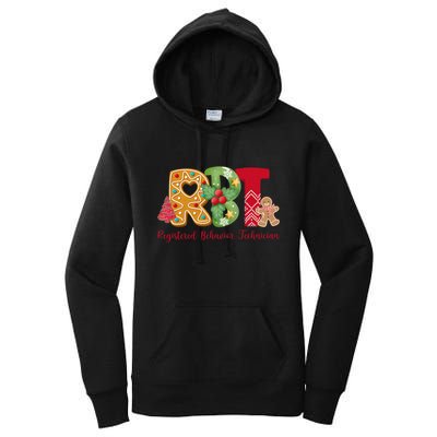 Christmas Registered Behavior Technician Rbt Aba Therapy Women's Pullover Hoodie