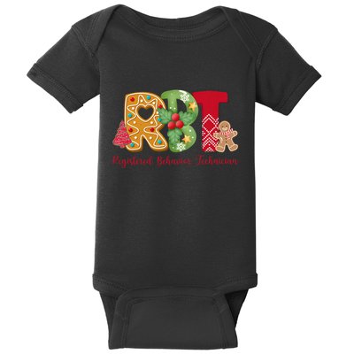 Christmas Registered Behavior Technician Rbt Aba Therapy Baby Bodysuit