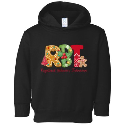 Christmas Registered Behavior Technician Rbt Aba Therapy Toddler Hoodie