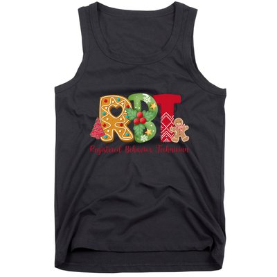 Christmas Registered Behavior Technician Rbt Aba Therapy Tank Top