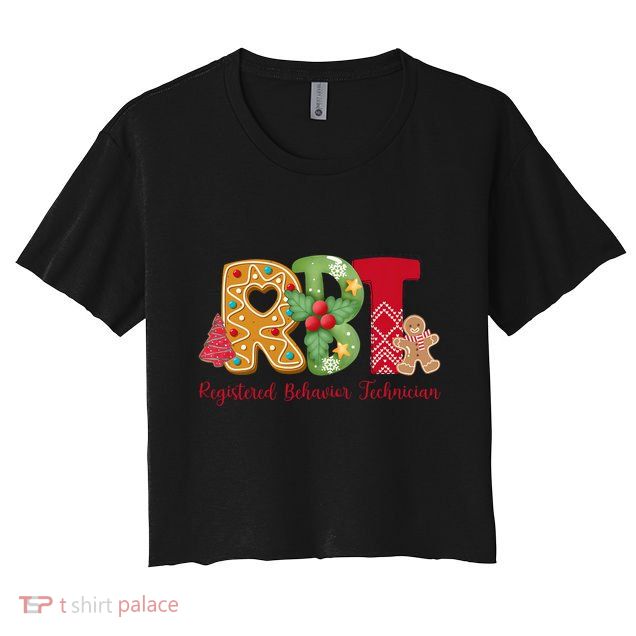 Christmas Registered Behavior Technician Rbt Aba Therapy Crop Top