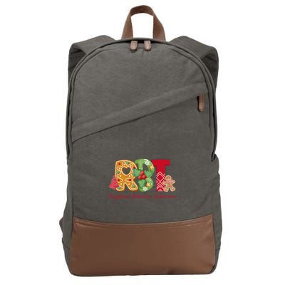 Christmas Registered Behavior Technician Rbt Aba Therapy Cotton Canvas Backpack