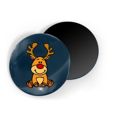 Cute Reindeer Baby Red Nose Christmas Xmas Magnet