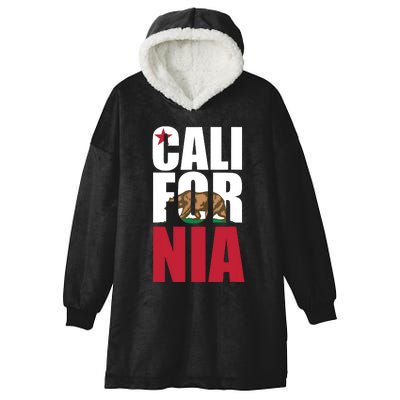 California Republic Bear T Hooded Wearable Blanket