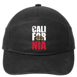 California Republic Bear T 7-Panel Snapback Hat