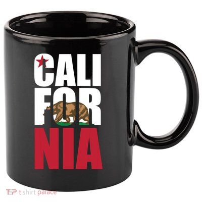 California Republic Bear T 11oz C Handle Ceramic Mug