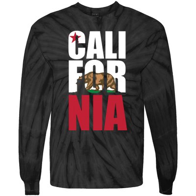 California Republic Bear T Tie-Dye Long Sleeve Shirt