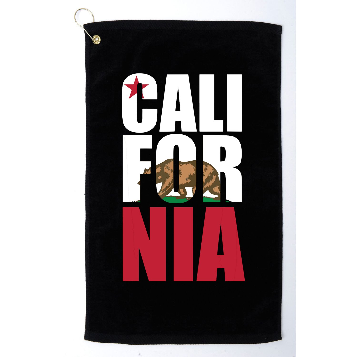 California Republic Bear T Golf Towel