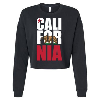 California Republic Bear T Cropped Pullover Crew