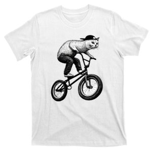 Cat Riding BMX T-Shirt