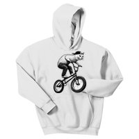 Cat Riding BMX Kids Hoodie