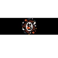 Cute Retro Black Cat Fall Halloween Bumper Sticker